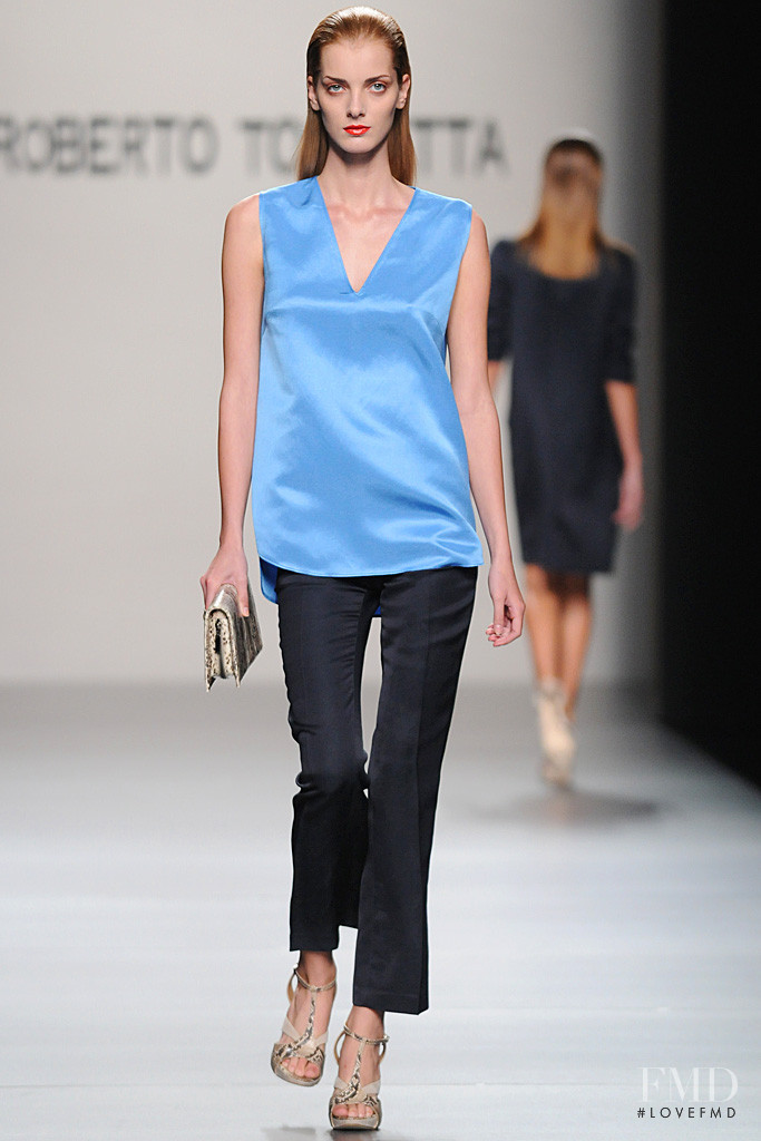 Denisa Dvorakova featured in  the Roberto Torretta fashion show for Spring/Summer 2012