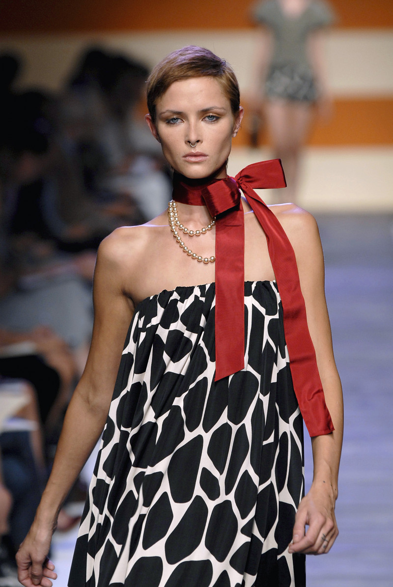 Tasha Tilberg featured in  the Boutique Moschino fashion show for Spring/Summer 2007