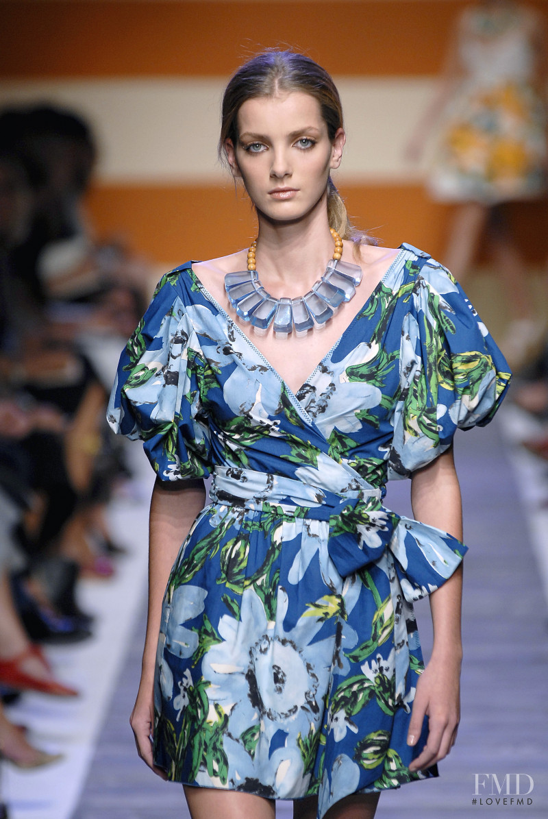 Denisa Dvorakova featured in  the Boutique Moschino fashion show for Spring/Summer 2007