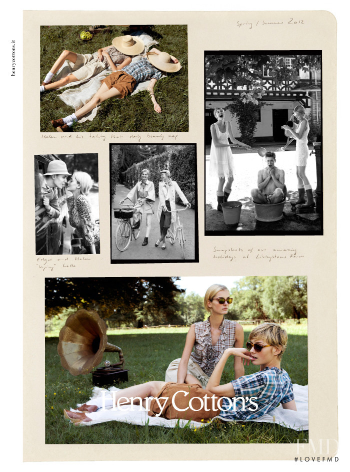 Denisa Dvorakova featured in  the Henry Cotton\'s advertisement for Spring/Summer 2012