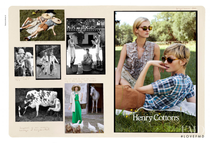 Denisa Dvorakova featured in  the Henry Cotton\'s advertisement for Spring/Summer 2012