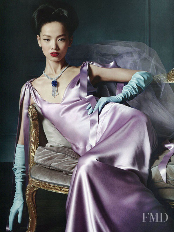 Grace Gao featured in  the Tiffany & Co. advertisement for Holiday 2012