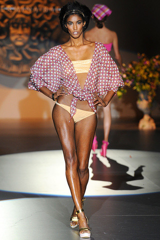 Sessilee Lopez featured in  the Guillermina Baeza fashion show for Spring/Summer 2012