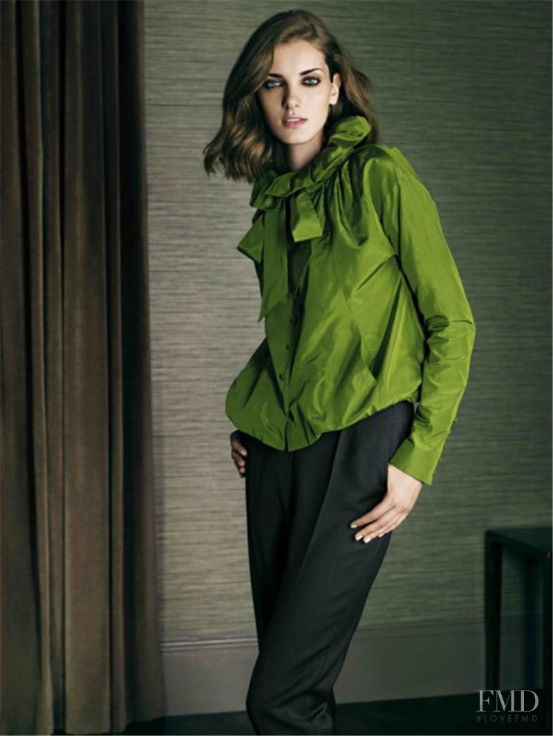 Denisa Dvorakova featured in  the L.K. Bennett advertisement for Autumn/Winter 2009