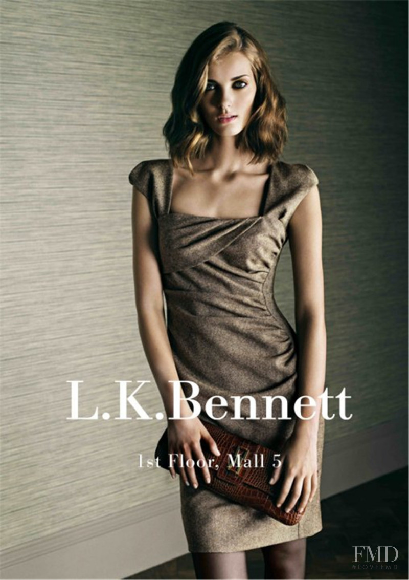 Denisa Dvorakova featured in  the L.K. Bennett advertisement for Autumn/Winter 2009