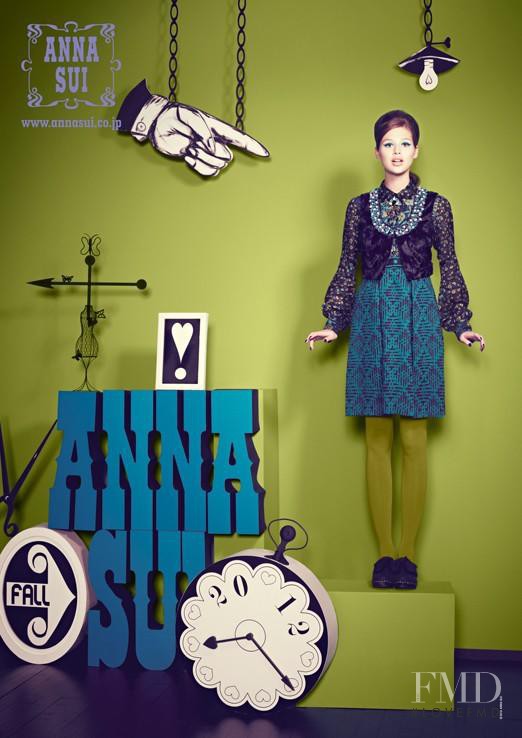 Anais Pouliot featured in  the Anna Sui advertisement for Autumn/Winter 2012