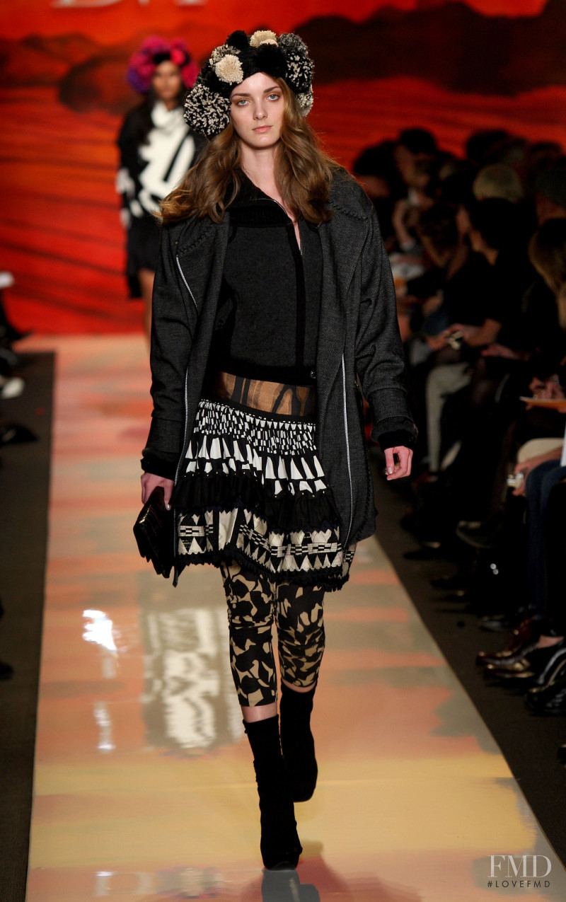 Denisa Dvorakova featured in  the Diane Von Furstenberg fashion show for Autumn/Winter 2009