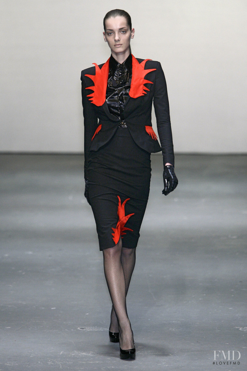Denisa Dvorakova featured in  the Danielle Scutt fashion show for Autumn/Winter 2009