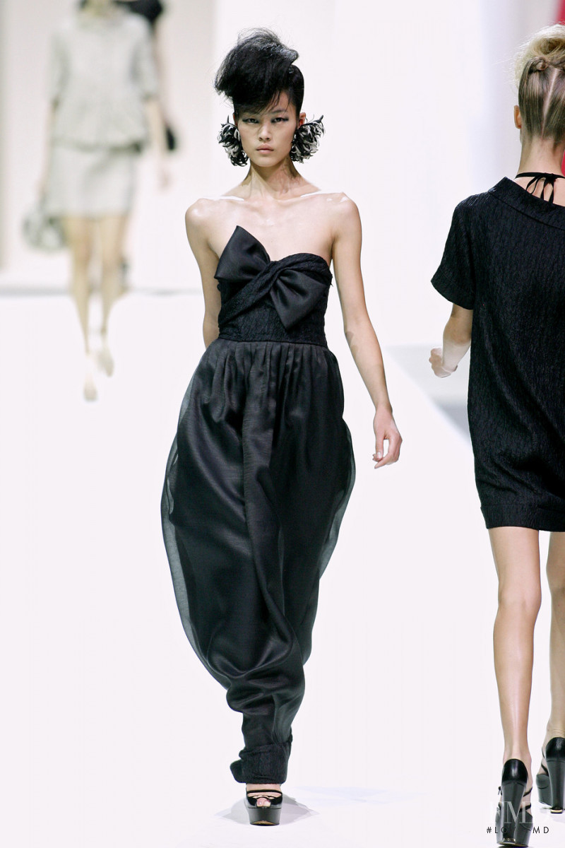 Liu Wen featured in  the Moschino fashion show for Spring/Summer 2009