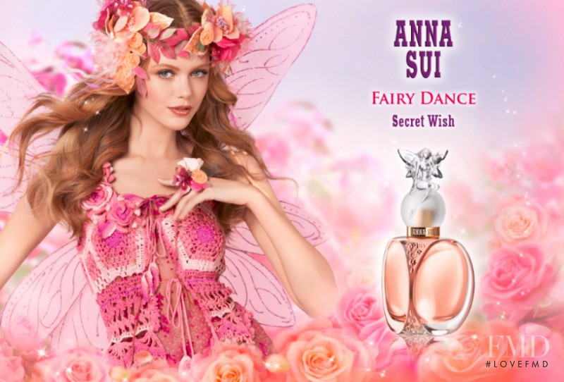 Frida Gustavsson featured in  the Anna Sui Fairy Dance-Secret Wish Fragrance advertisement for Spring/Summer 2012