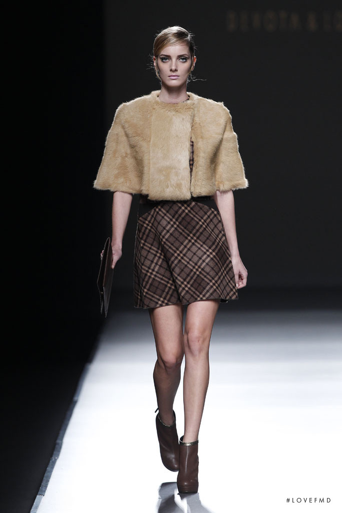 Denisa Dvorakova featured in  the Devota & Lomba fashion show for Autumn/Winter 2014
