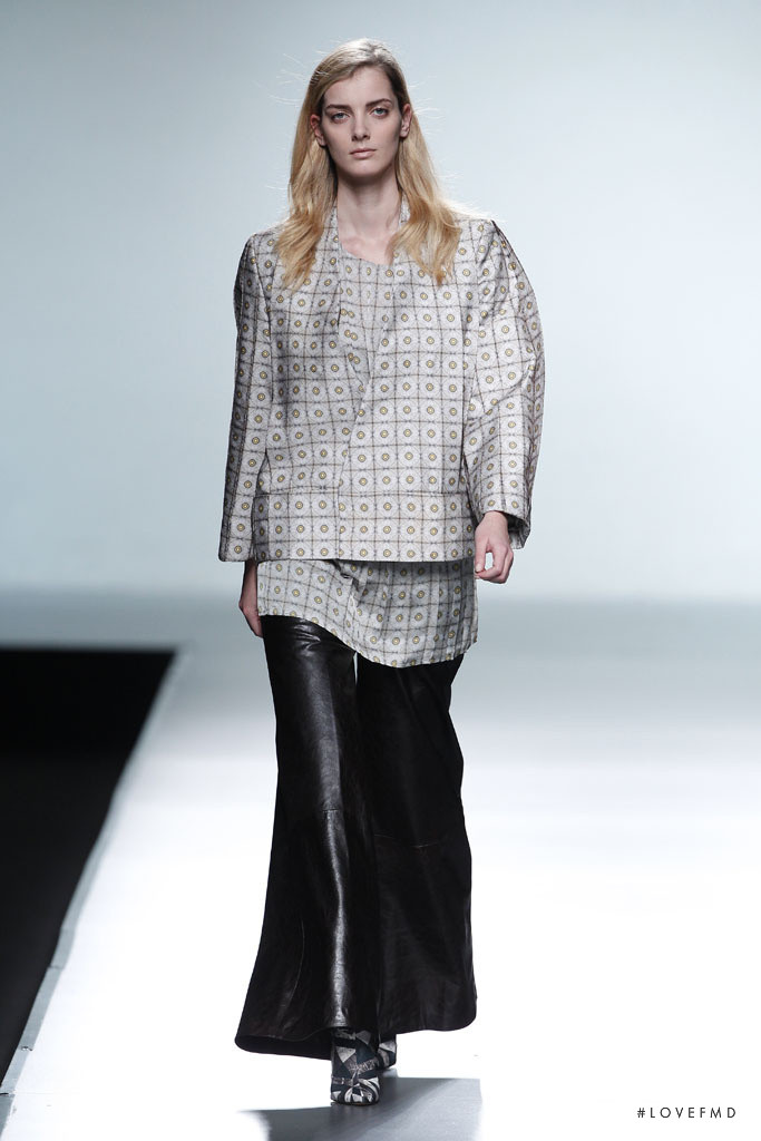 Denisa Dvorakova featured in  the Martin Lamothe fashion show for Autumn/Winter 2014