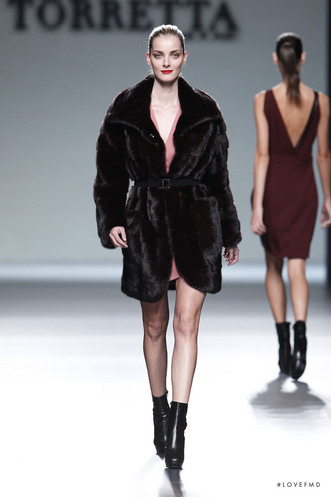 Denisa Dvorakova featured in  the Roberto Torretta fashion show for Autumn/Winter 2014
