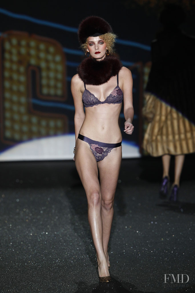 Denisa Dvorakova featured in  the Andres Sarda fashion show for Autumn/Winter 2014