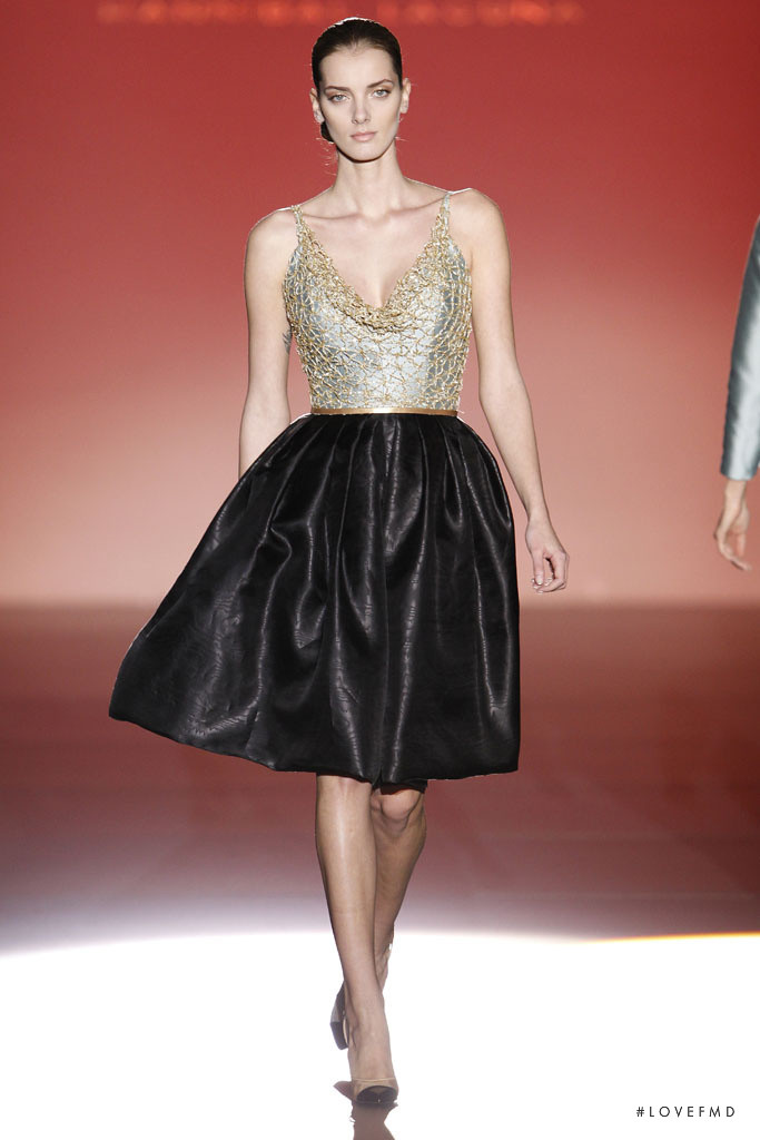 Denisa Dvorakova featured in  the Hannibal Laguna fashion show for Autumn/Winter 2014