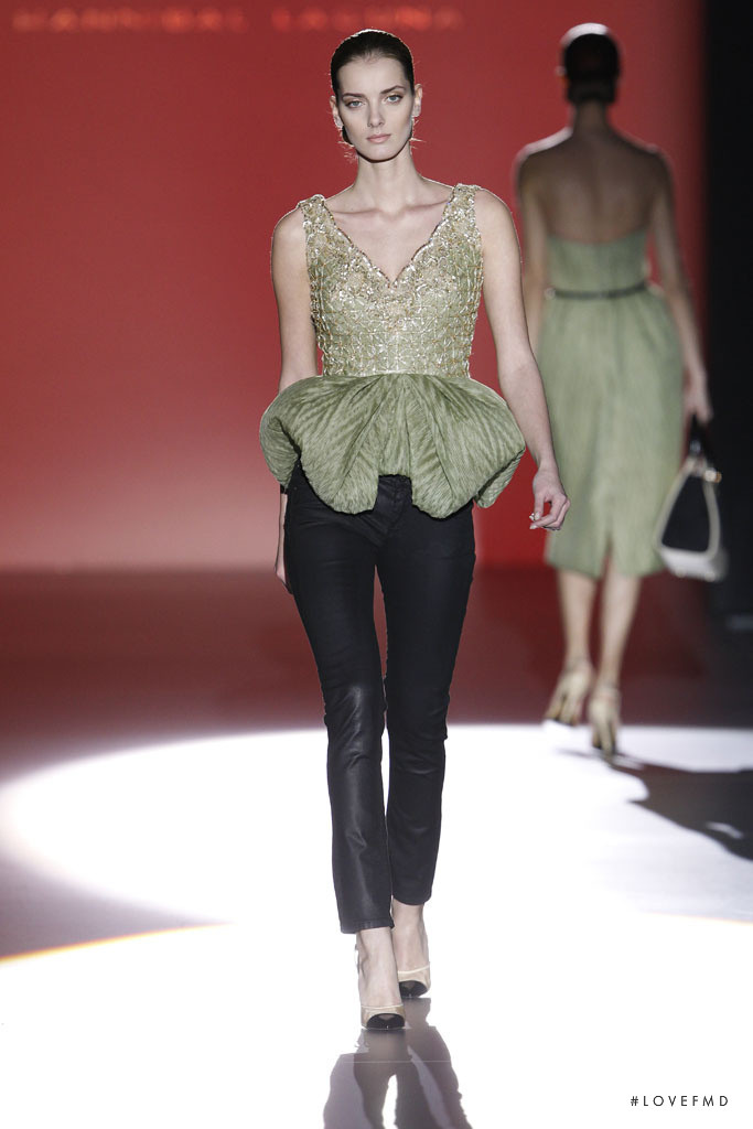 Denisa Dvorakova featured in  the Hannibal Laguna fashion show for Autumn/Winter 2014