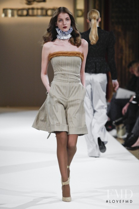 Denisa Dvorakova featured in  the Gai Mattiolo fashion show for Autumn/Winter 2008