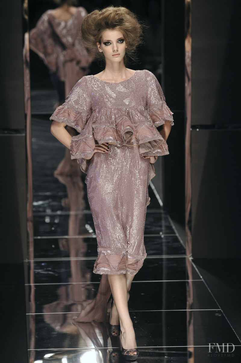 Denisa Dvorakova featured in  the Elie Saab fashion show for Autumn/Winter 2008