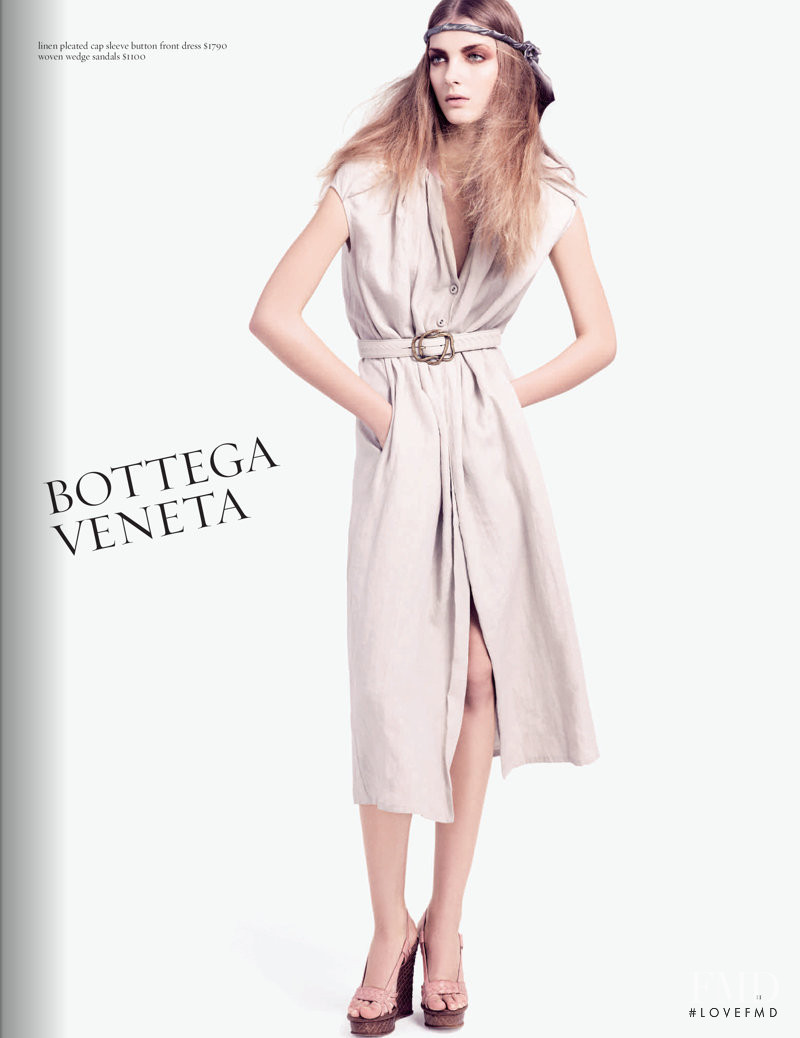 Denisa Dvorakova featured in  the Barneys New York catalogue for Spring/Summer 2008
