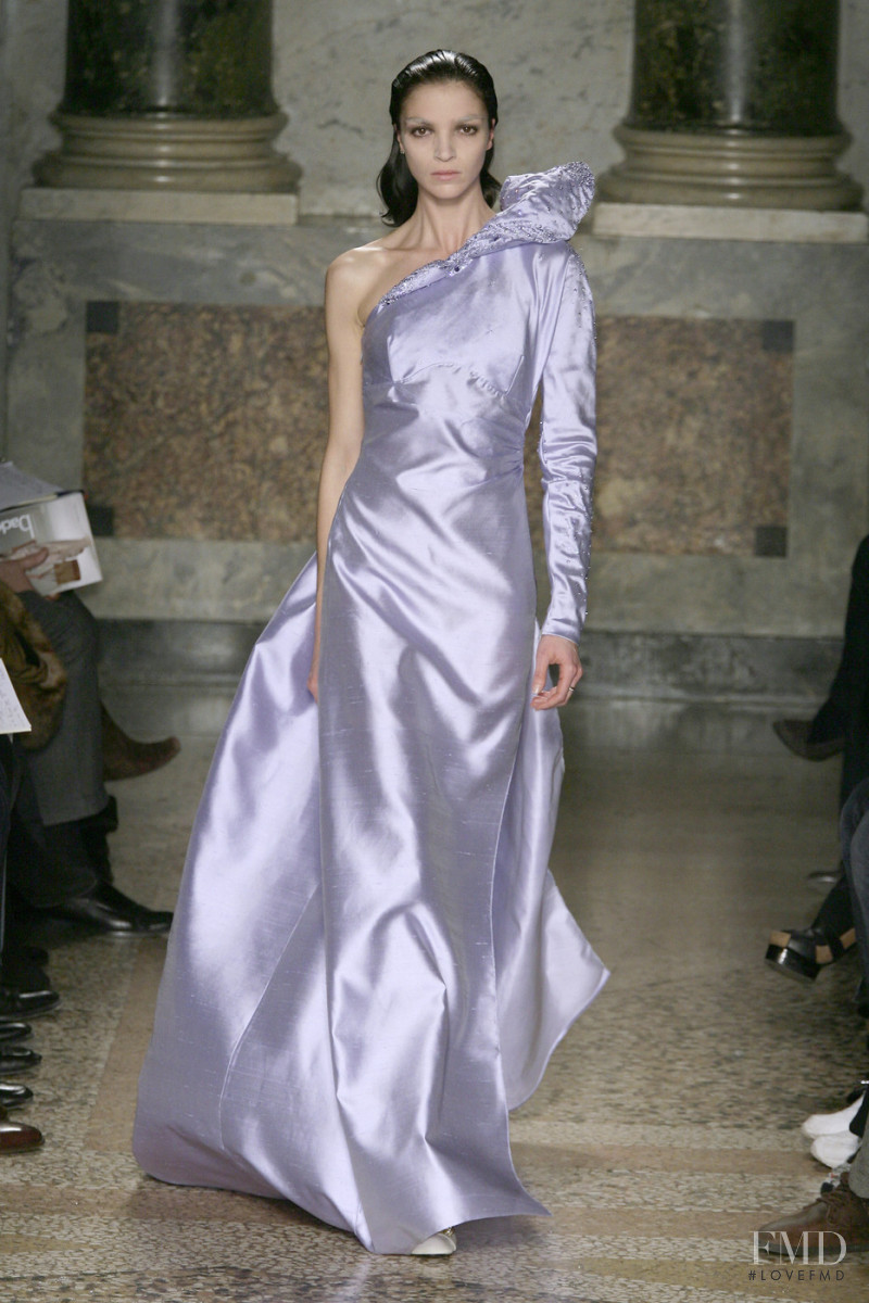 Mariacarla Boscono featured in  the Francesco Scognamiglio fashion show for Autumn/Winter 2008