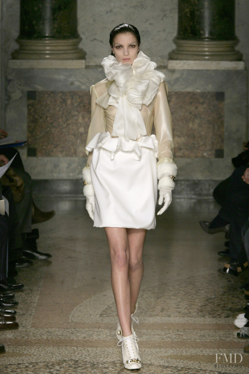 Mariacarla Boscono featured in  the Francesco Scognamiglio fashion show for Autumn/Winter 2008