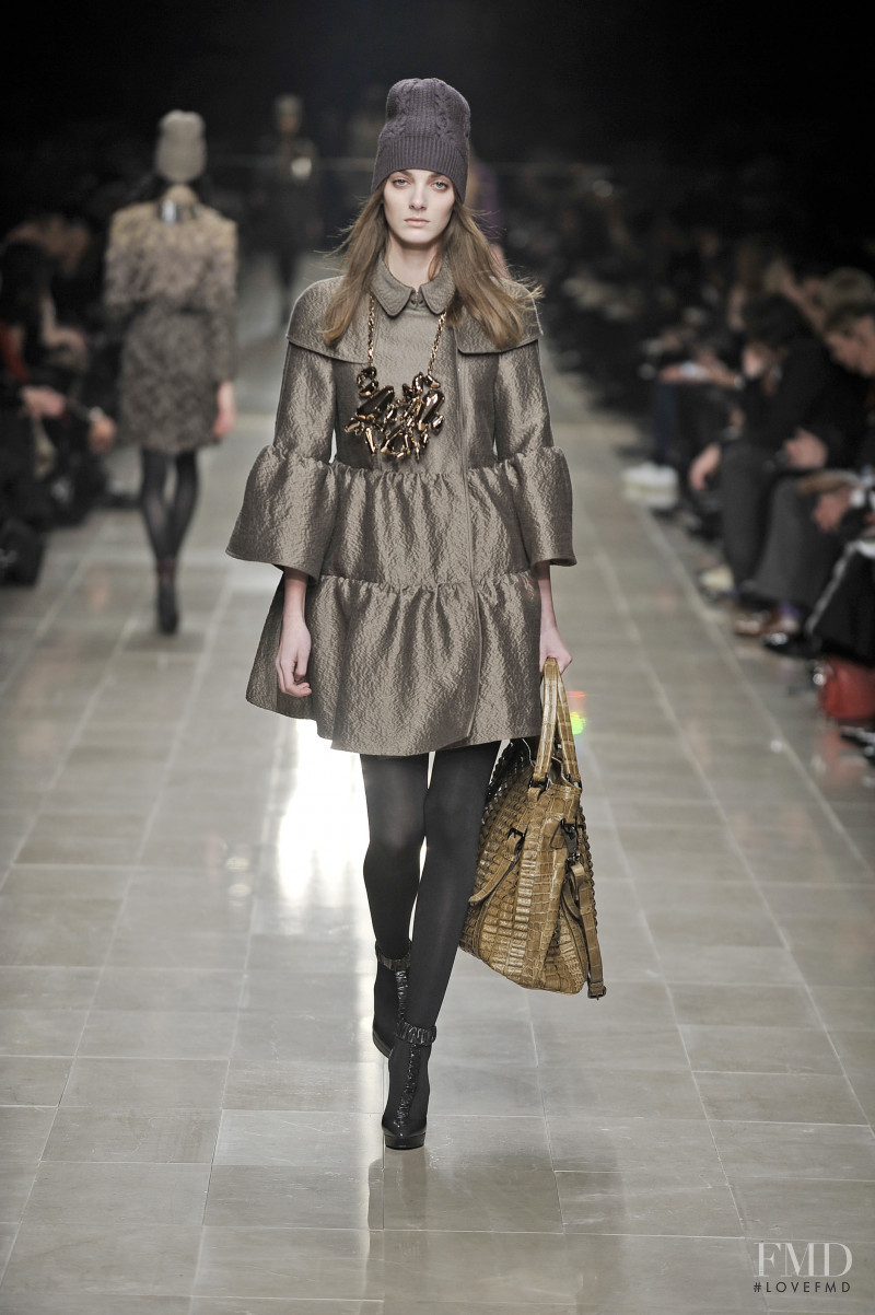 Denisa Dvorakova featured in  the Burberry Prorsum fashion show for Autumn/Winter 2008