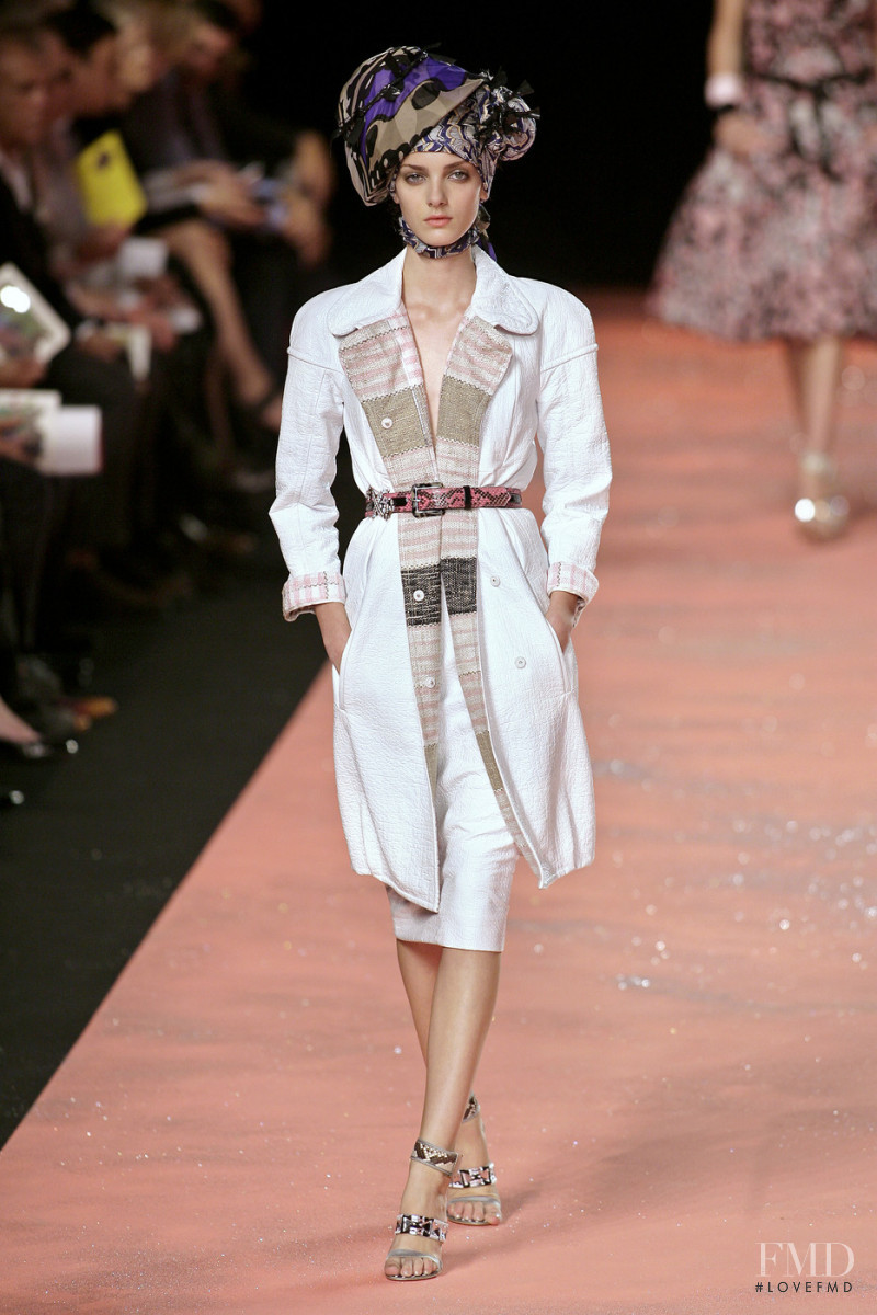 Denisa Dvorakova featured in  the Christian Lacroix fashion show for Spring/Summer 2008