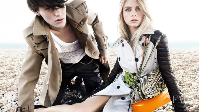 Cara Delevingne featured in  the Burberry Prorsum advertisement for Spring/Summer 2011