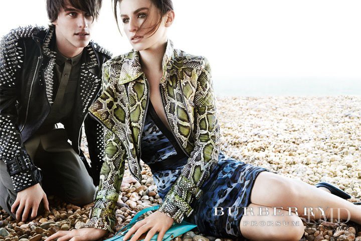 Tali Lennox featured in  the Burberry Prorsum advertisement for Spring/Summer 2011
