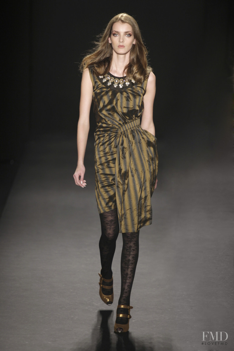Denisa Dvorakova featured in  the Nicole Miller fashion show for Autumn/Winter 2008