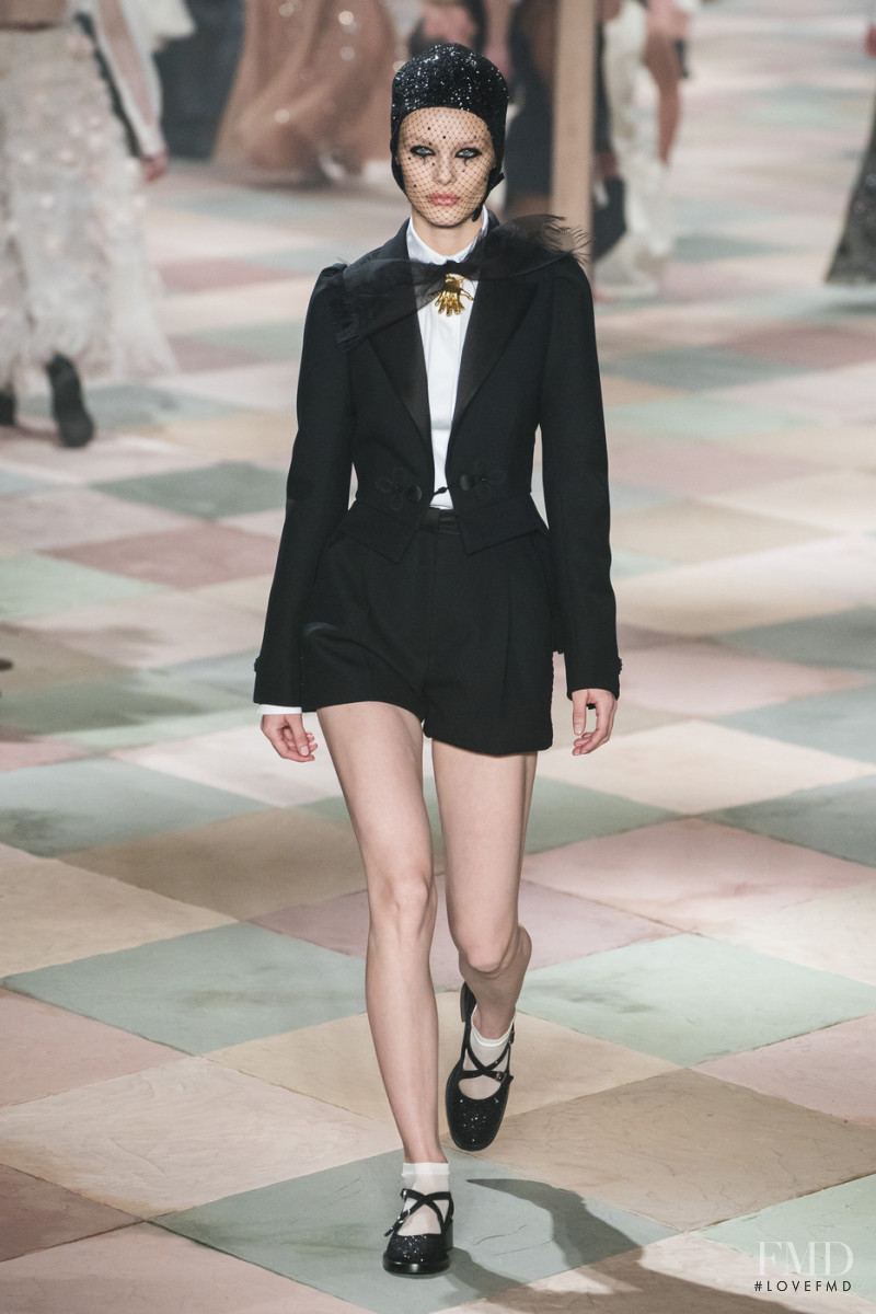 Kris Grikaite featured in  the Christian Dior Haute Couture fashion show for Spring/Summer 2019