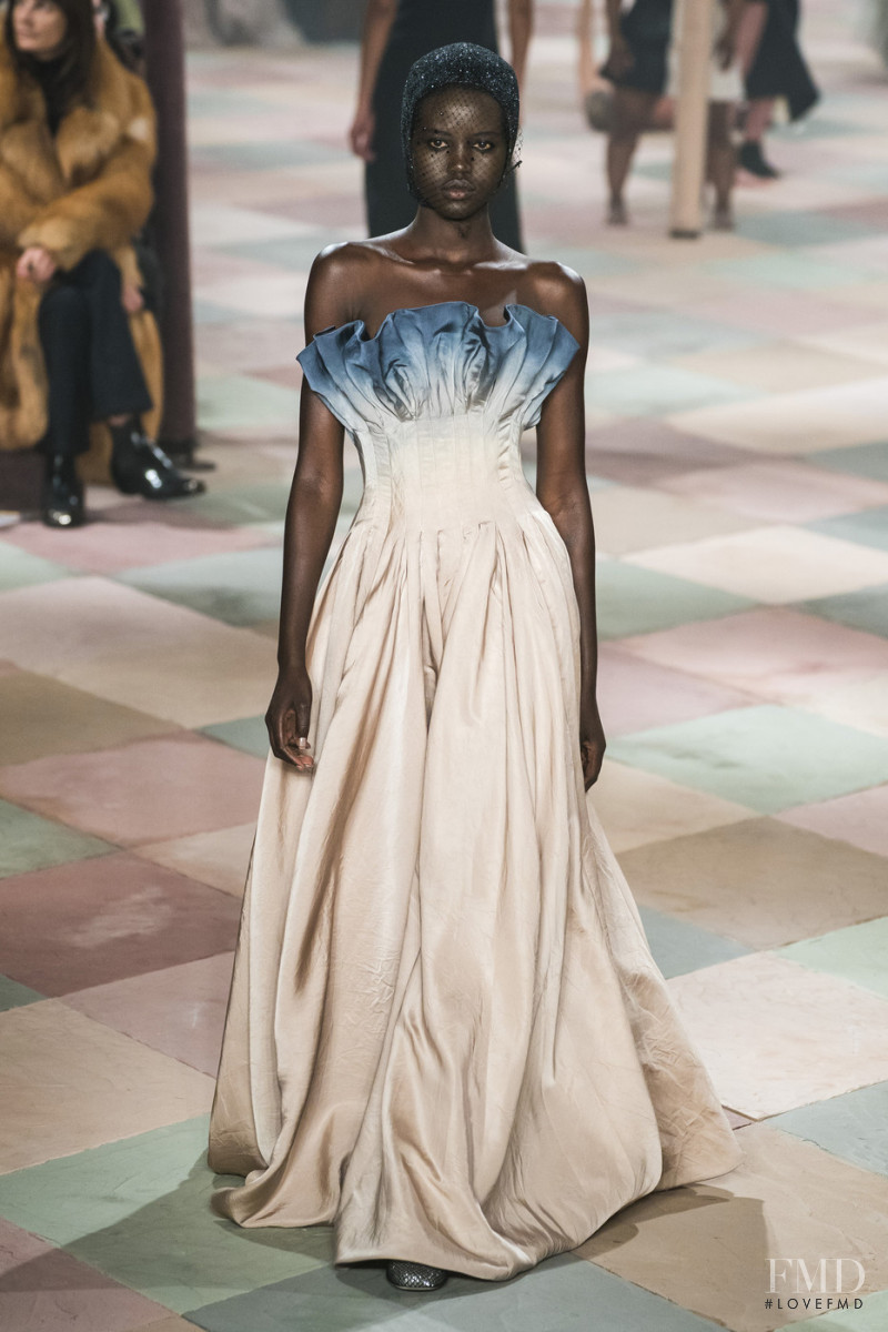 Adut Akech Bior featured in  the Christian Dior Haute Couture fashion show for Spring/Summer 2019