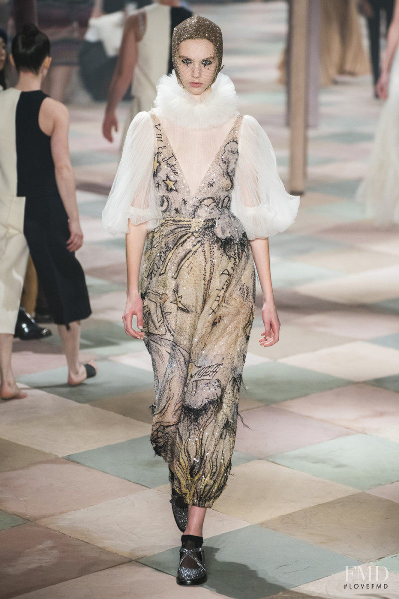 Bente Oort featured in  the Christian Dior Haute Couture fashion show for Spring/Summer 2019