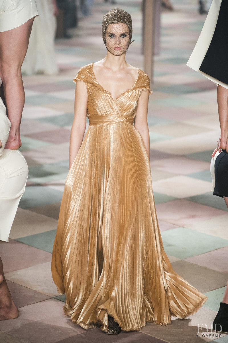 Giedre Dukauskaite featured in  the Christian Dior Haute Couture fashion show for Spring/Summer 2019
