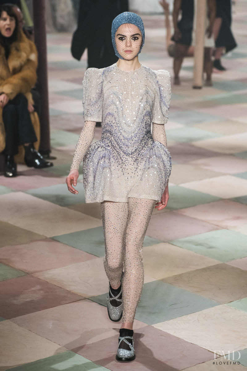 Aleksandra Racic featured in  the Christian Dior Haute Couture fashion show for Spring/Summer 2019