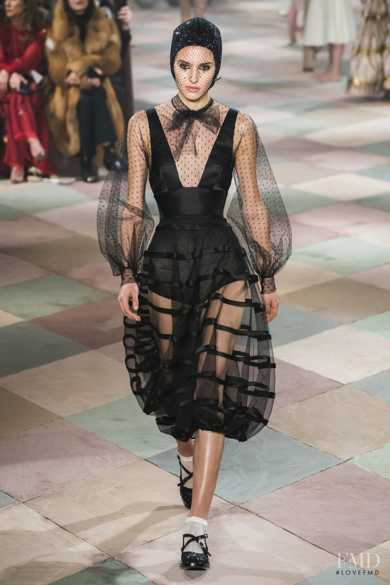 Rachelle Harris featured in  the Christian Dior Haute Couture fashion show for Spring/Summer 2019