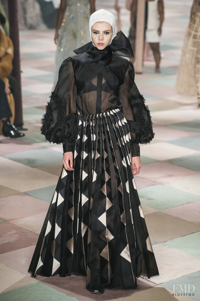 Lea Julian featured in  the Christian Dior Haute Couture fashion show for Spring/Summer 2019