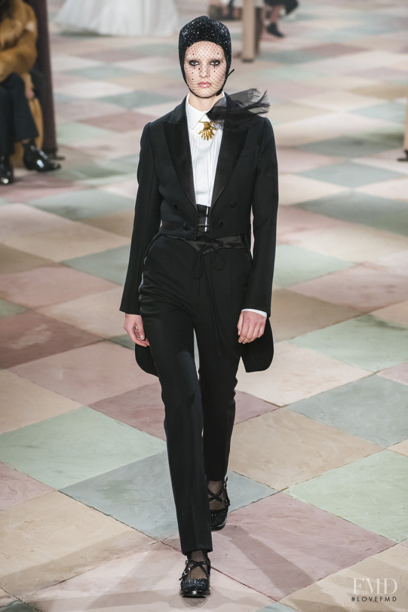 Nana Skovgaard Andersen featured in  the Christian Dior Haute Couture fashion show for Spring/Summer 2019