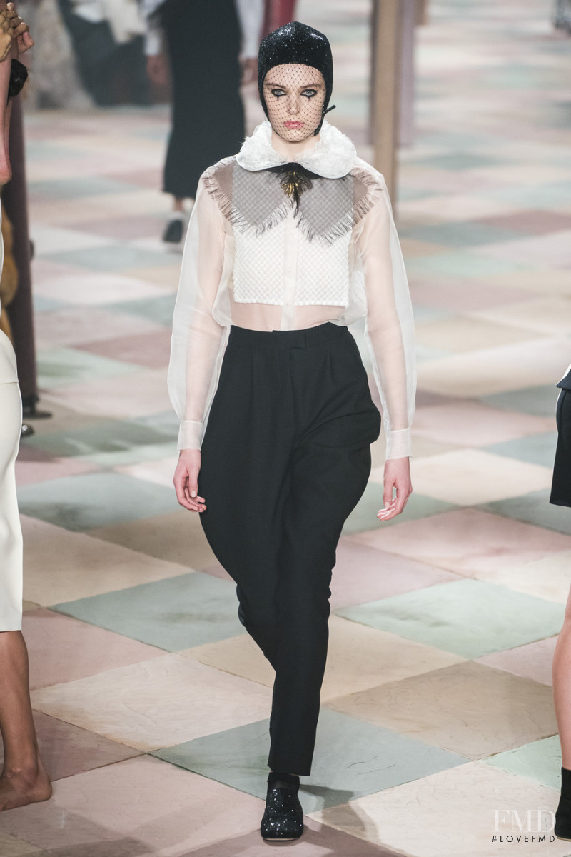 Maaike Straver featured in  the Christian Dior Haute Couture fashion show for Spring/Summer 2019