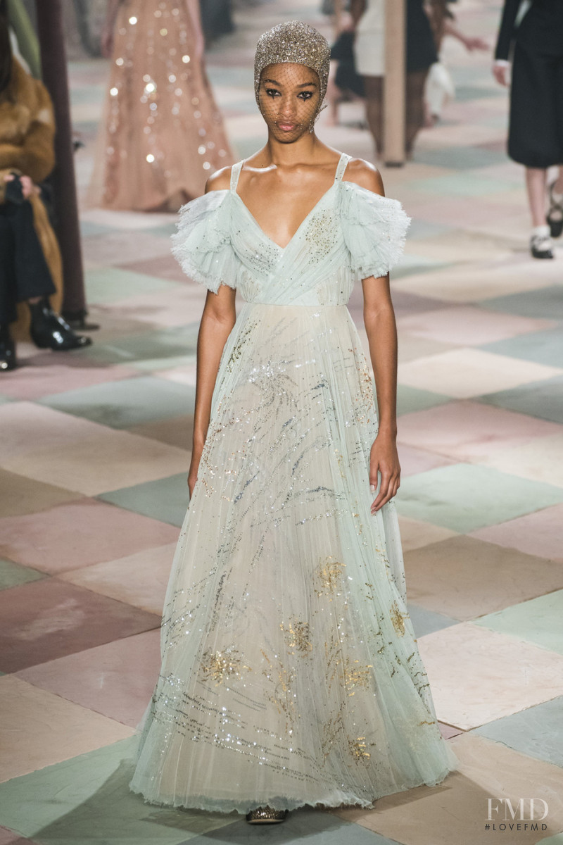 Naomi Chin Wing featured in  the Christian Dior Haute Couture fashion show for Spring/Summer 2019
