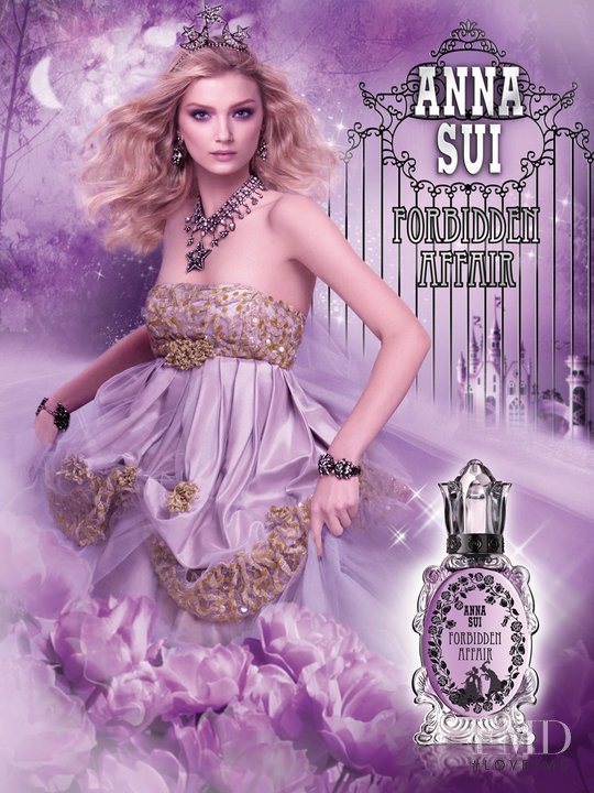 Lily Donaldson featured in  the Anna Sui Forbidden Affair Fragrance advertisement for Autumn/Winter 2010