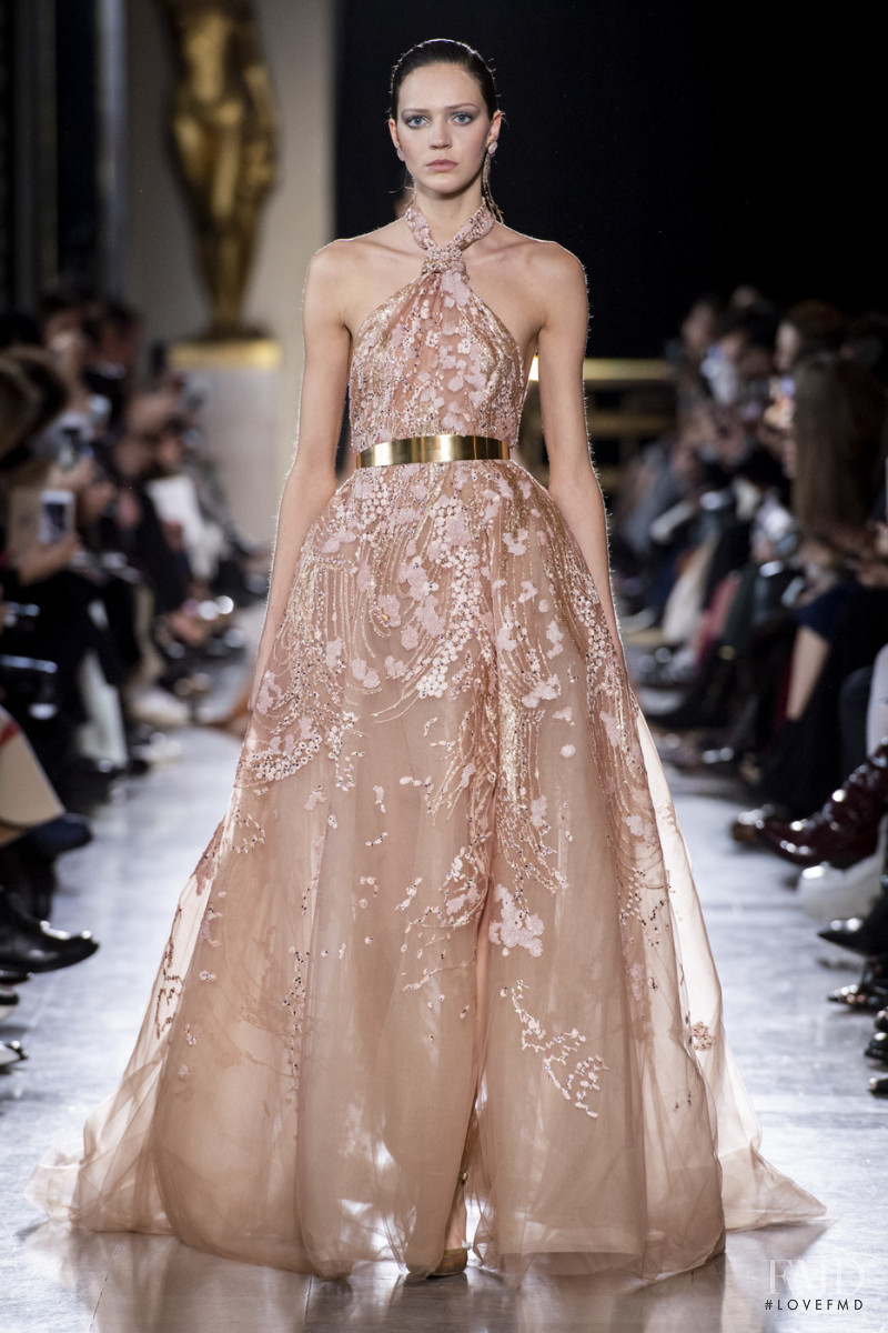 Anniek Verfaille featured in  the Elie Saab Couture fashion show for Spring/Summer 2019