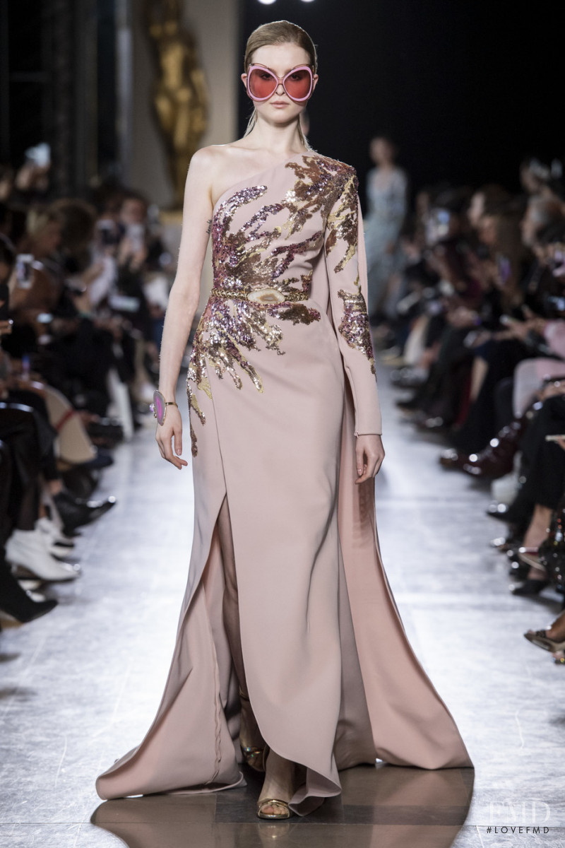 Lessy Elen featured in  the Elie Saab Couture fashion show for Spring/Summer 2019