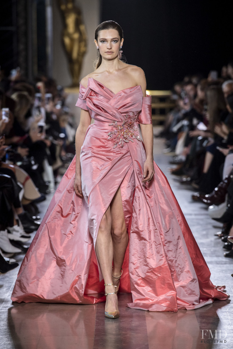 Laura Schoenmakers featured in  the Elie Saab Couture fashion show for Spring/Summer 2019