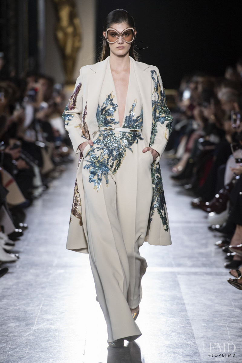 Lucia Lopez featured in  the Elie Saab Couture fashion show for Spring/Summer 2019