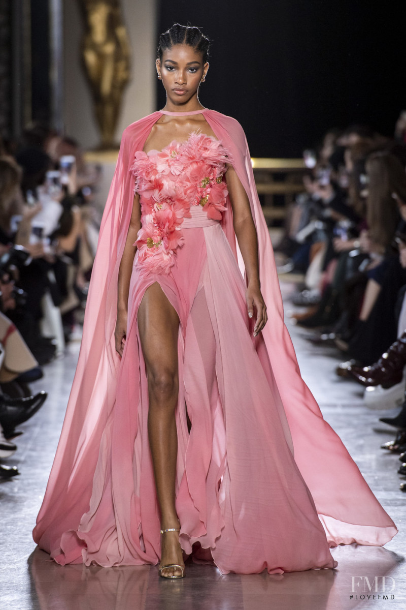 Naomi Chin Wing featured in  the Elie Saab Couture fashion show for Spring/Summer 2019