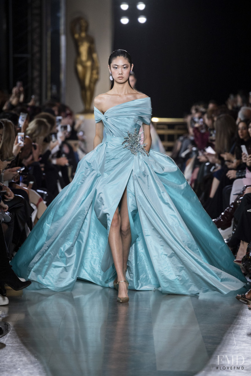 Sijia Kang featured in  the Elie Saab Couture fashion show for Spring/Summer 2019