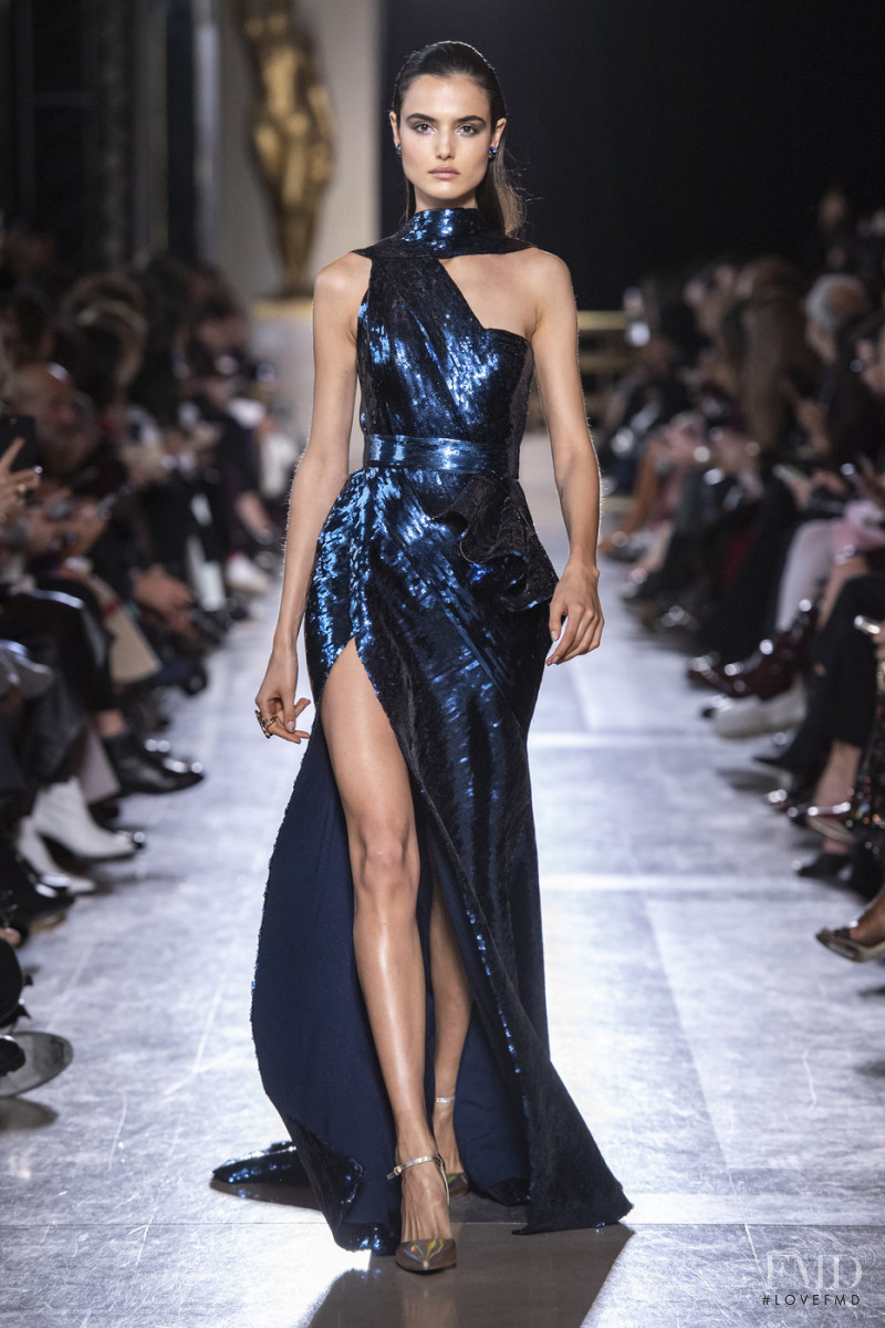 Blanca Padilla featured in  the Elie Saab Couture fashion show for Spring/Summer 2019