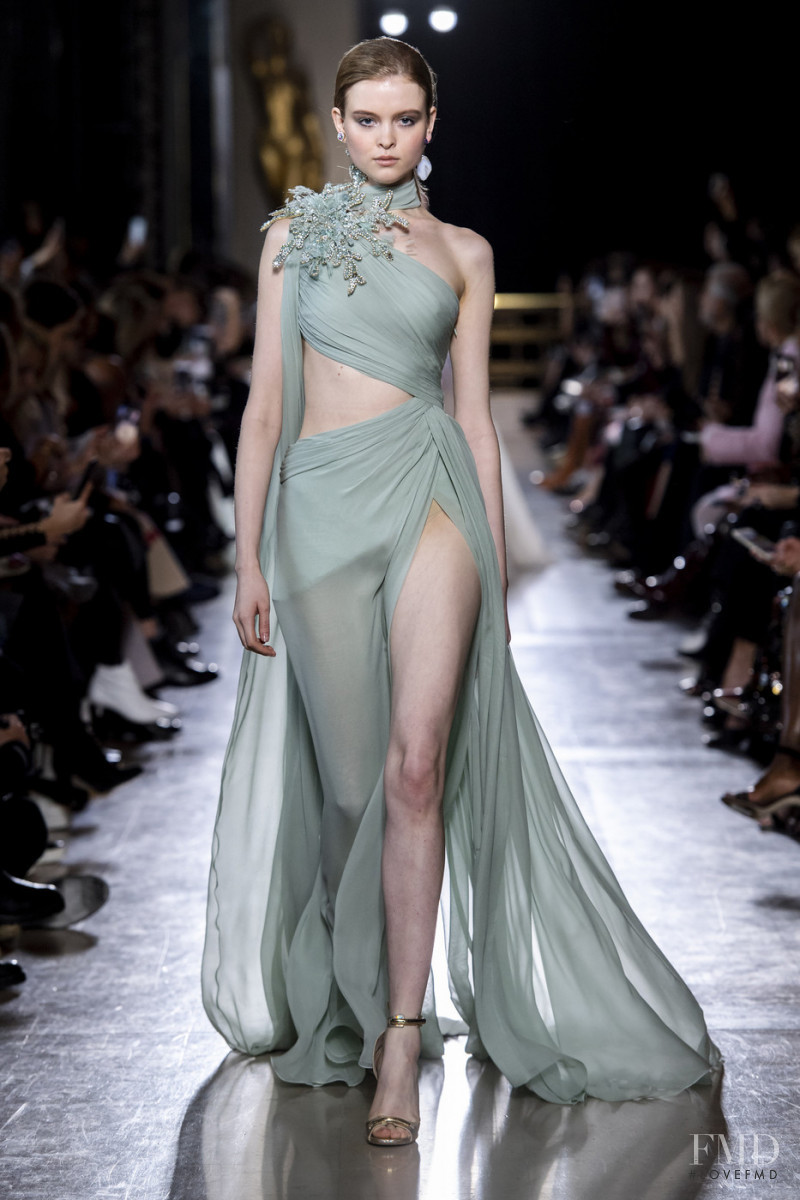 Lessy Elen featured in  the Elie Saab Couture fashion show for Spring/Summer 2019
