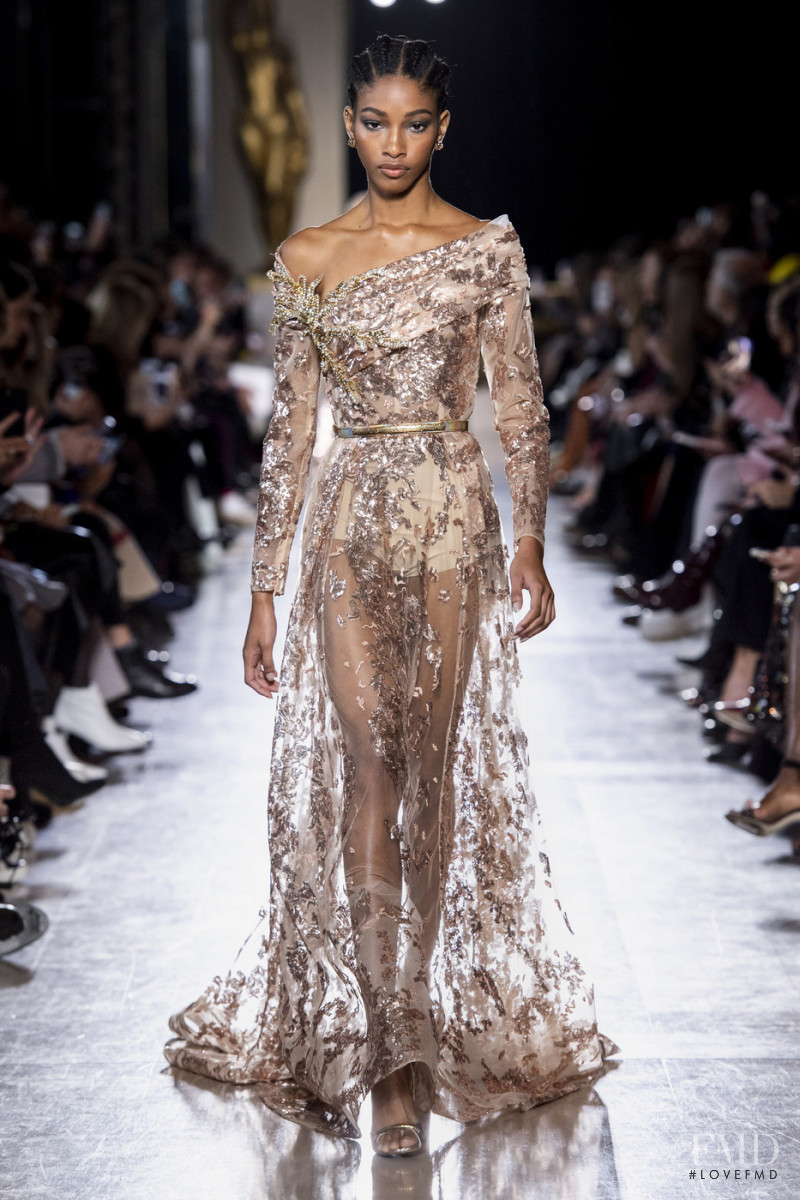 Naomi Chin Wing featured in  the Elie Saab Couture fashion show for Spring/Summer 2019